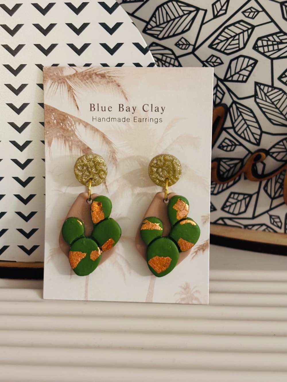 Polymer Clay Cactus Earrings